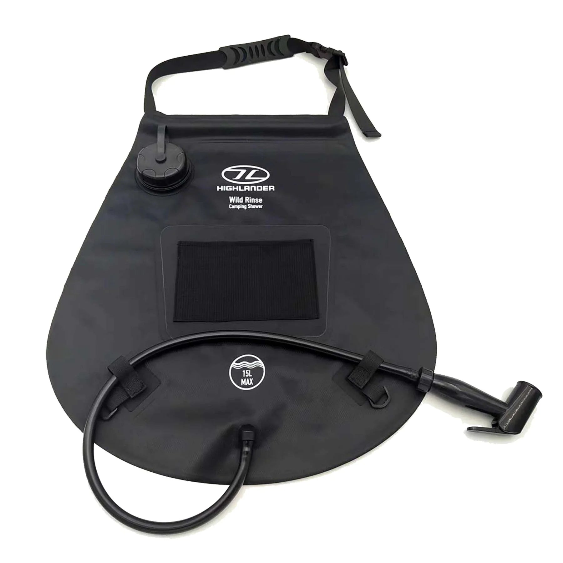 Highlander Wild Rinse Camping Shower - Black