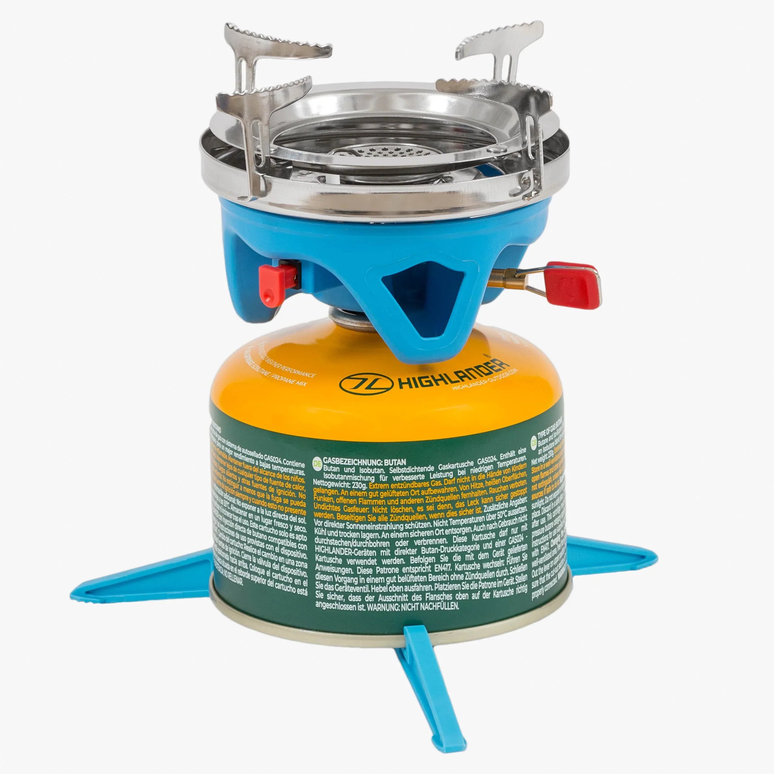 Highlander Blade Fastboil 3 Camping Gas Stove - 1.1L Blue