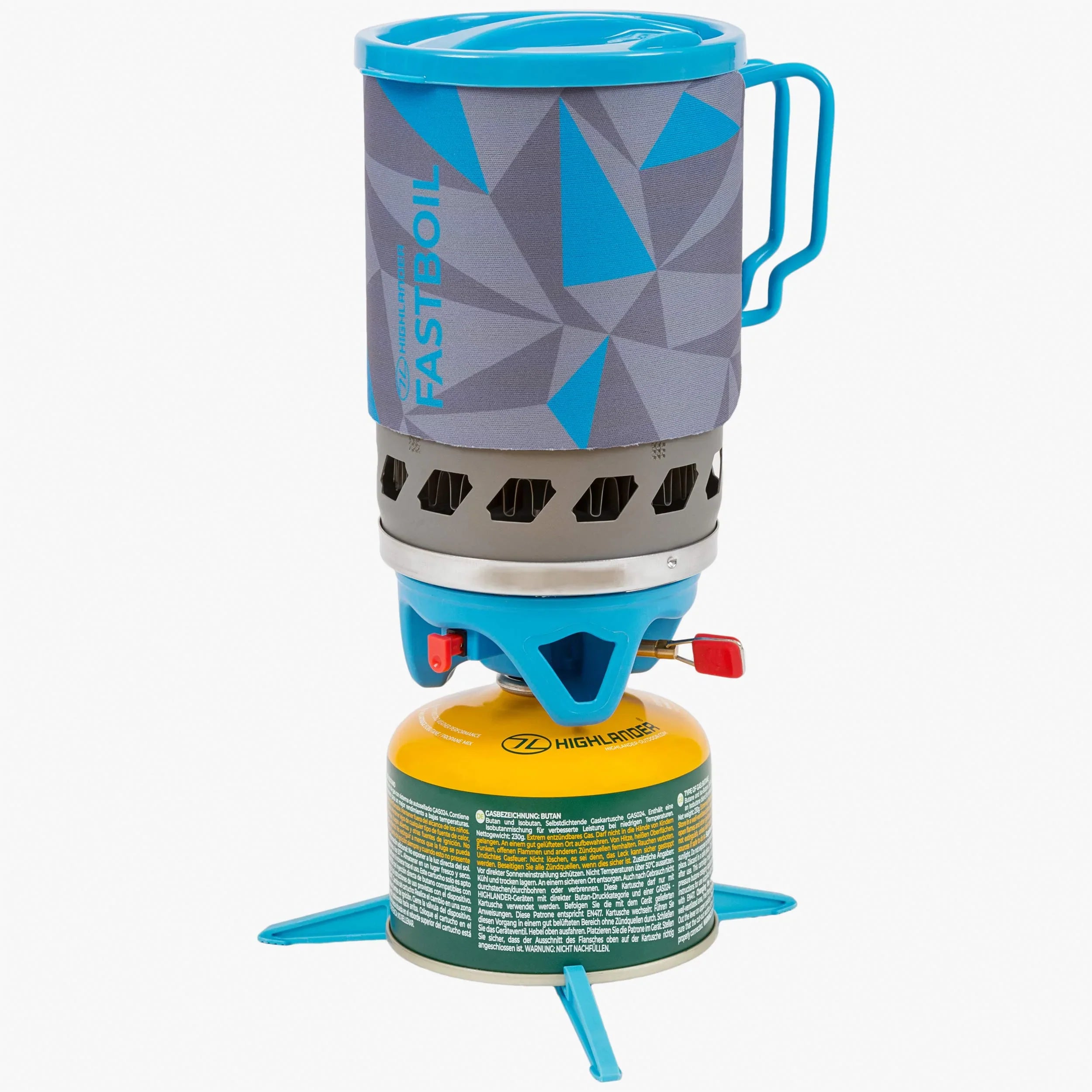 Highlander Blade Fastboil 3 Camping Gas Stove - 1.1L Blue