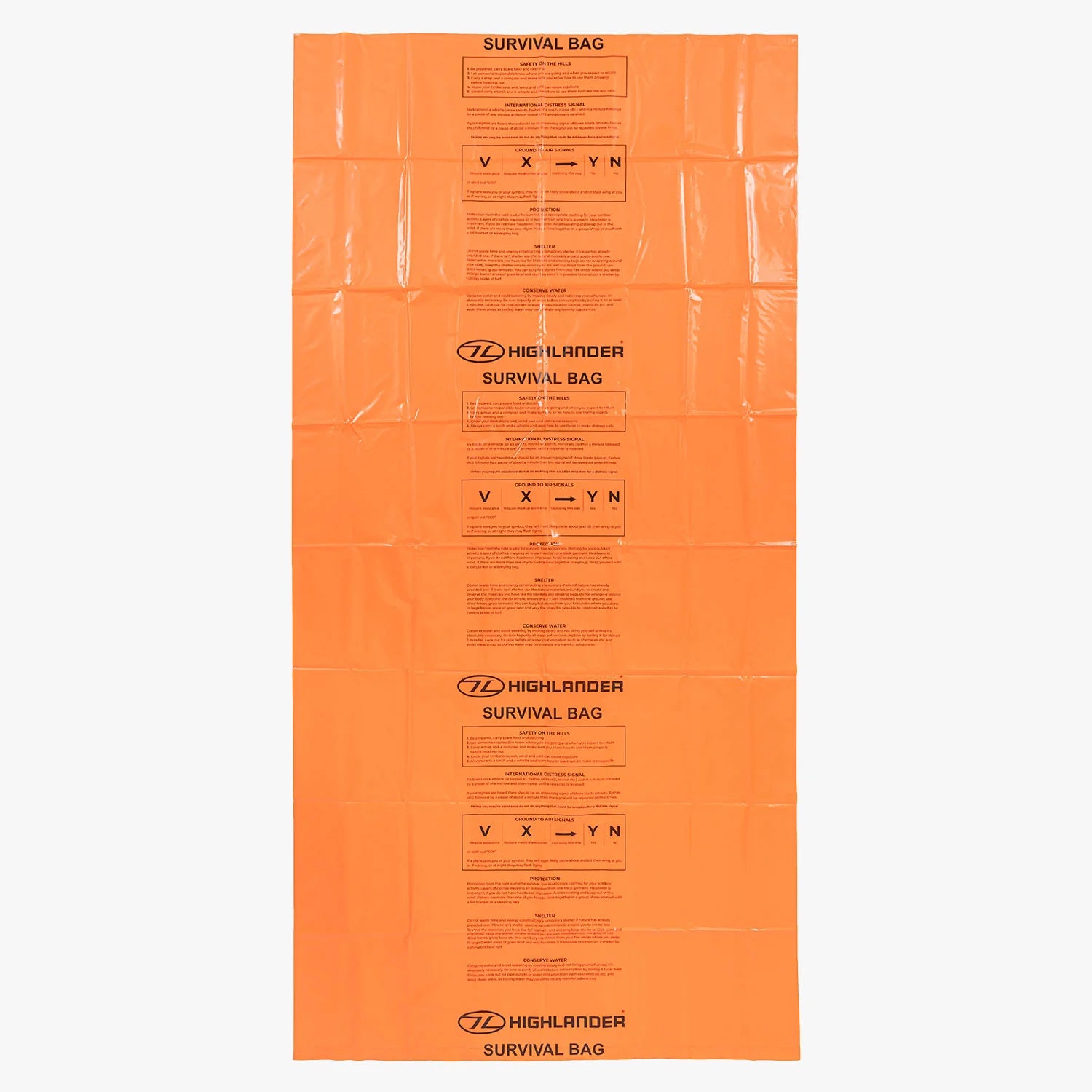 Highlander Emergency Survival Bag - Orange