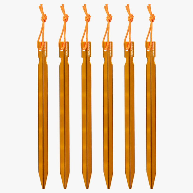 Highlander Arrow Aluminium Pegs 18cm / 7inch - 6 pack