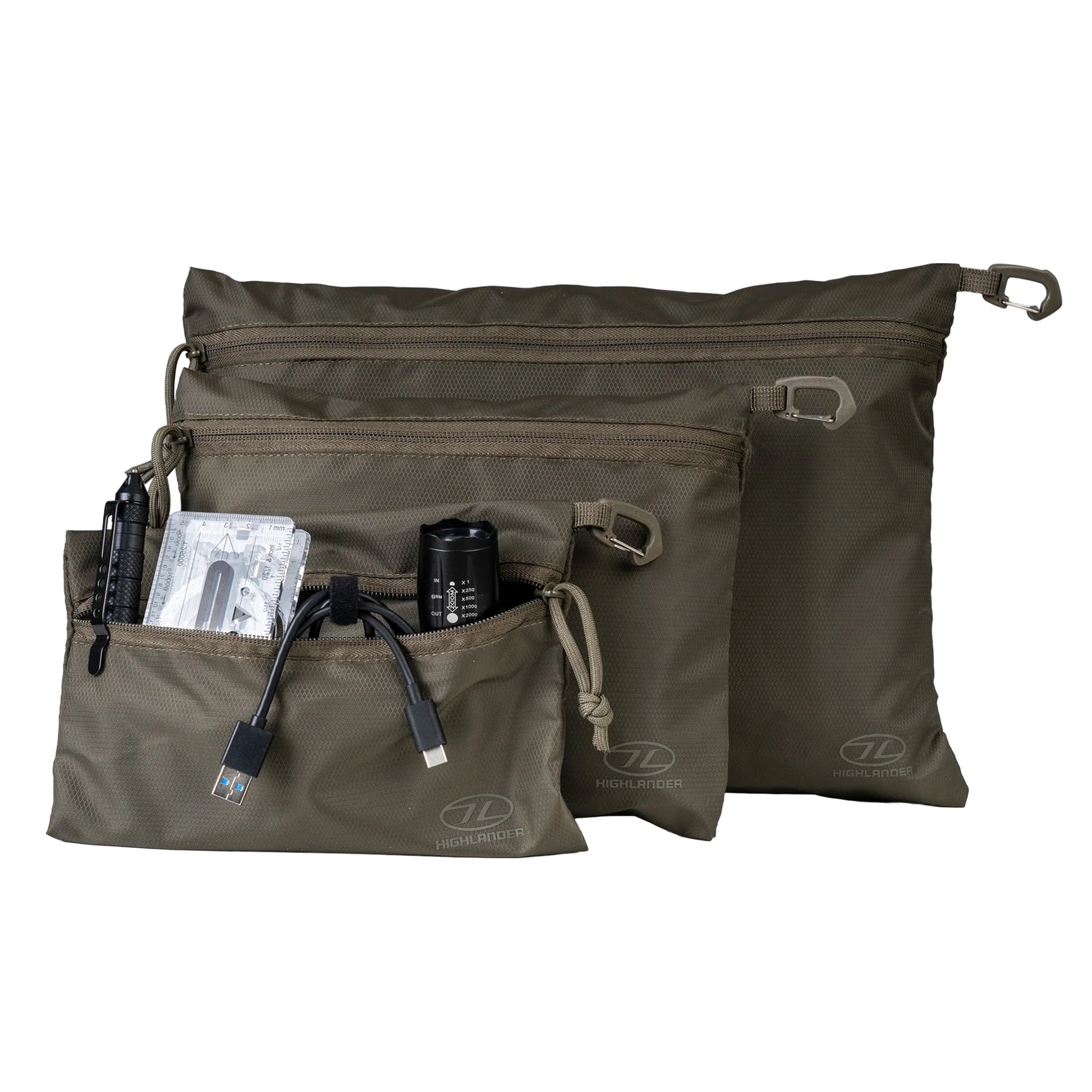 Highlander Forces Neat Freak Storage Bag Set - Ranger Green