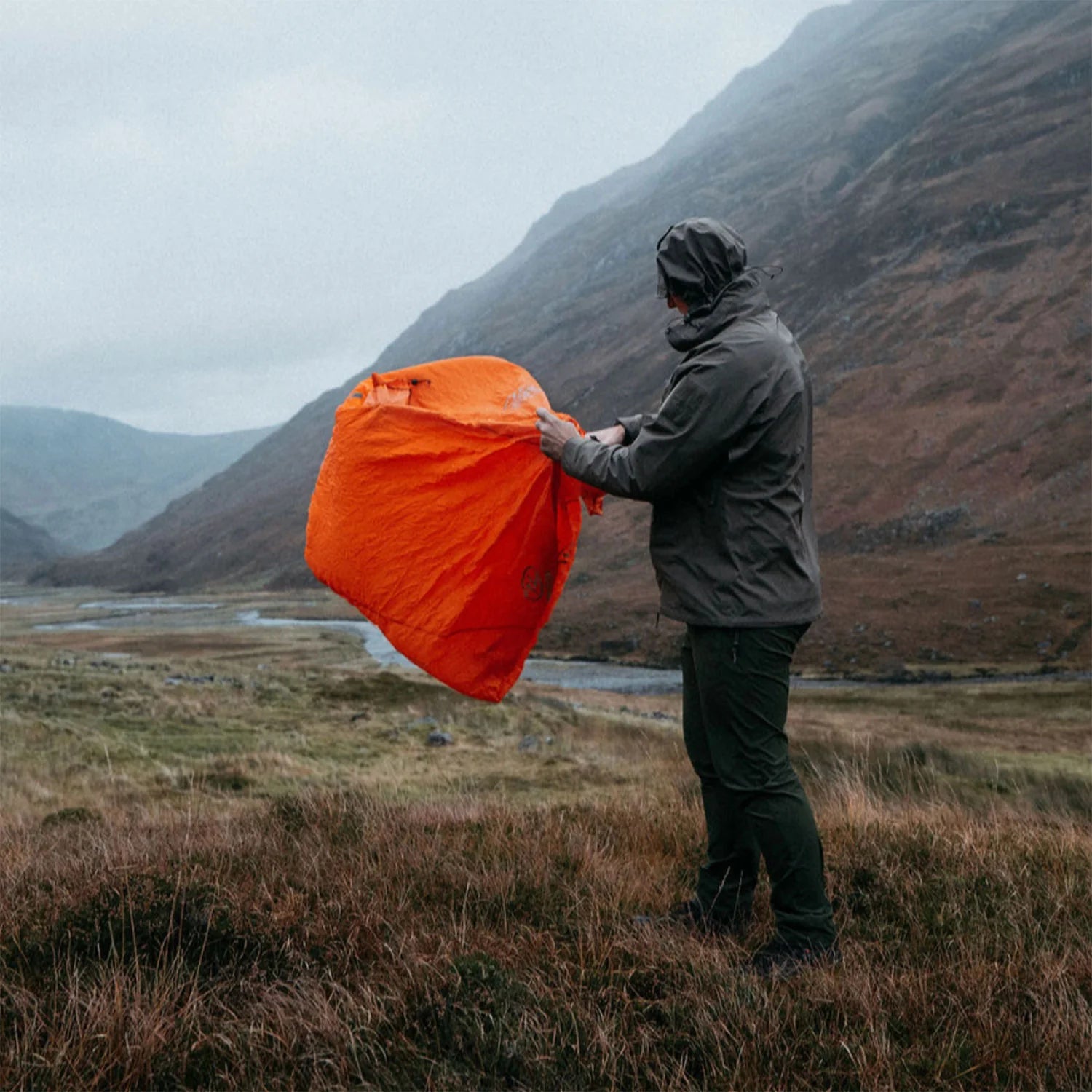 Highlander 1 Person Storm Vault Survival Shelter - Orange