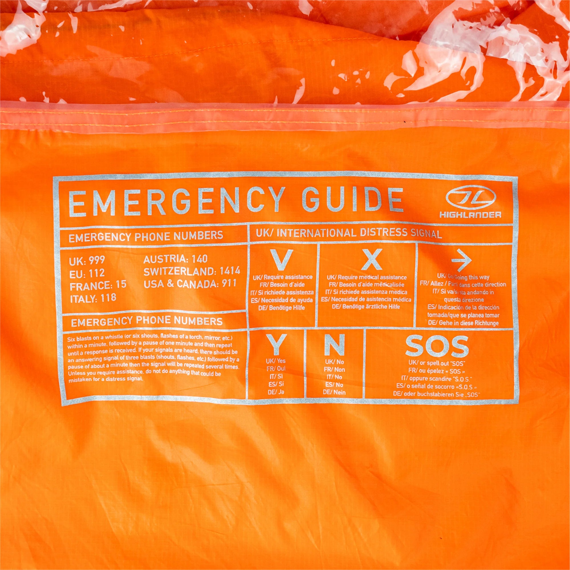 Highlander 1 Person Storm Vault Survival Shelter - Orange