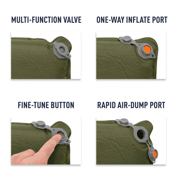 Sea To Summit Camp Plus Self Inflating Rectangular Mat - Large Moss