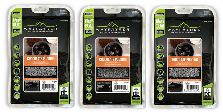 Wayfayrer Boil in the Bag Camp Food - Chocolate Pudding (New Flavour)