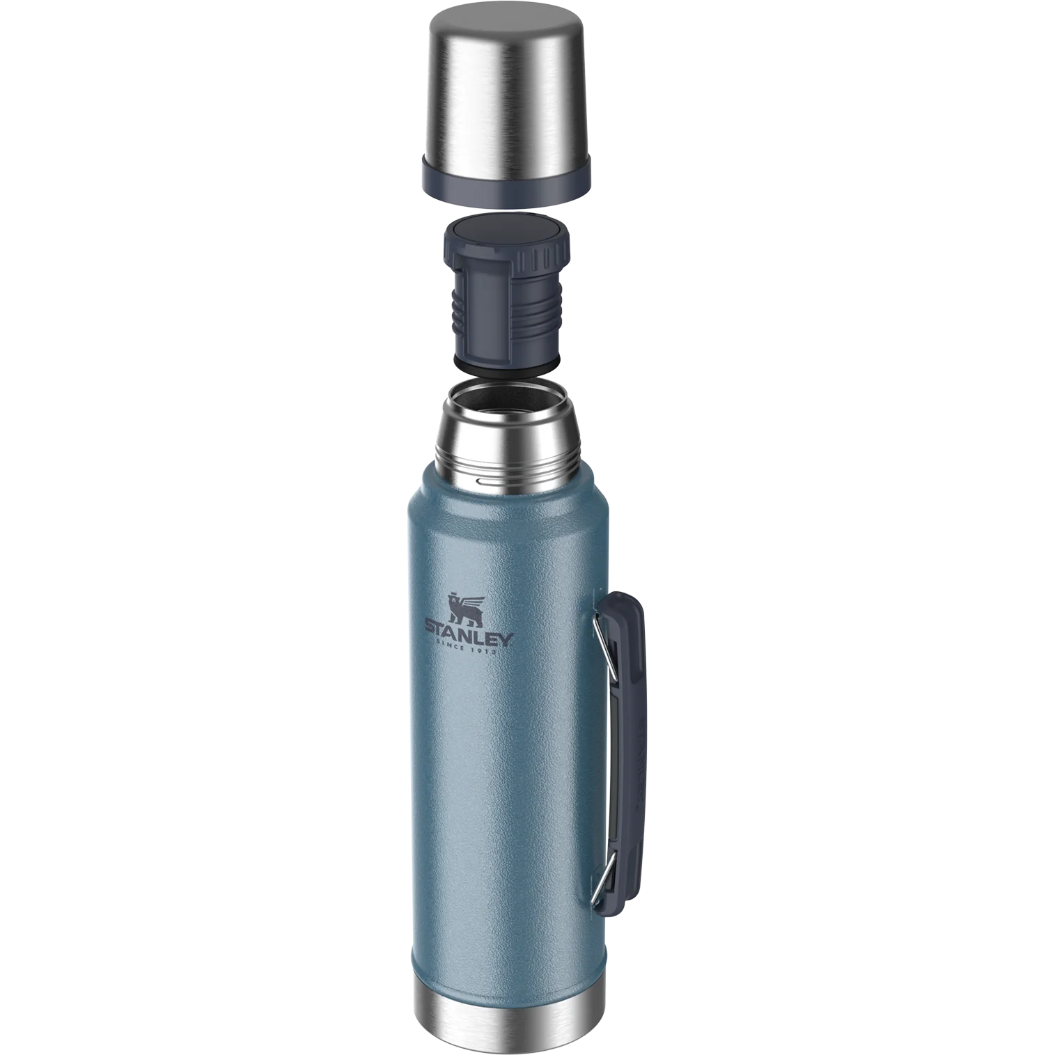 Stanley Classic Legendary Bottle Vacuum Flask - 1.0L Hammertone Lake Blue