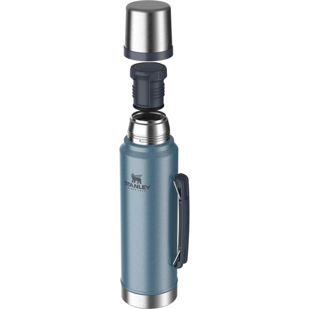 Stanley Classic Legendary Bottle Vacuum Flask - 1.0L Hammertone Lake Blue