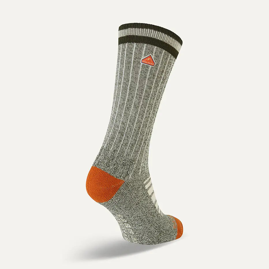 Sealskinz Clippesby Single Layer Mid Length Lightweight Cotton Hiking Sock - Light Brown
