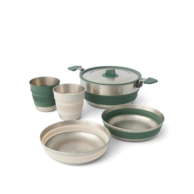 Sea To Summit Detour Stainless Steel One Pot Cook Set - [2 Person, 5 Piece]