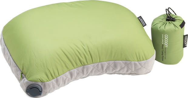 Cocoon Air-Core Hood Pillow Ultralight - Wasabi Green/Grey