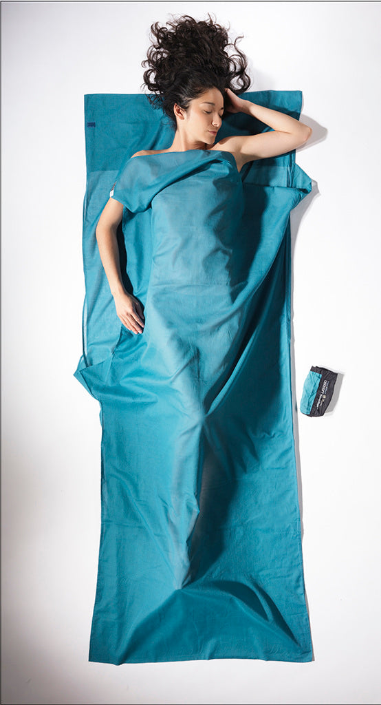 アウトドア寝具 Cocoon Travel Sheet Cocoon Egyptian Cotton Insect Shield® Travel Sheet - Laguna Blue