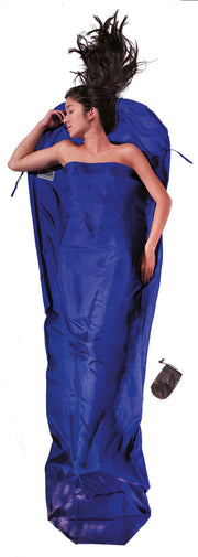 Cocoon 100% Silk Mummy Sleeping Bag Liner - Ultramarine Blue