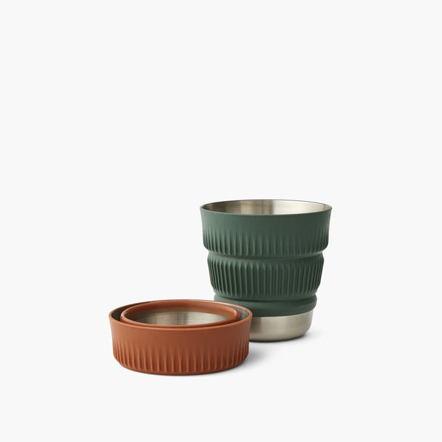 Sea To Summit Detour Stainless Steel Collapsible Mug - Bombay Brown