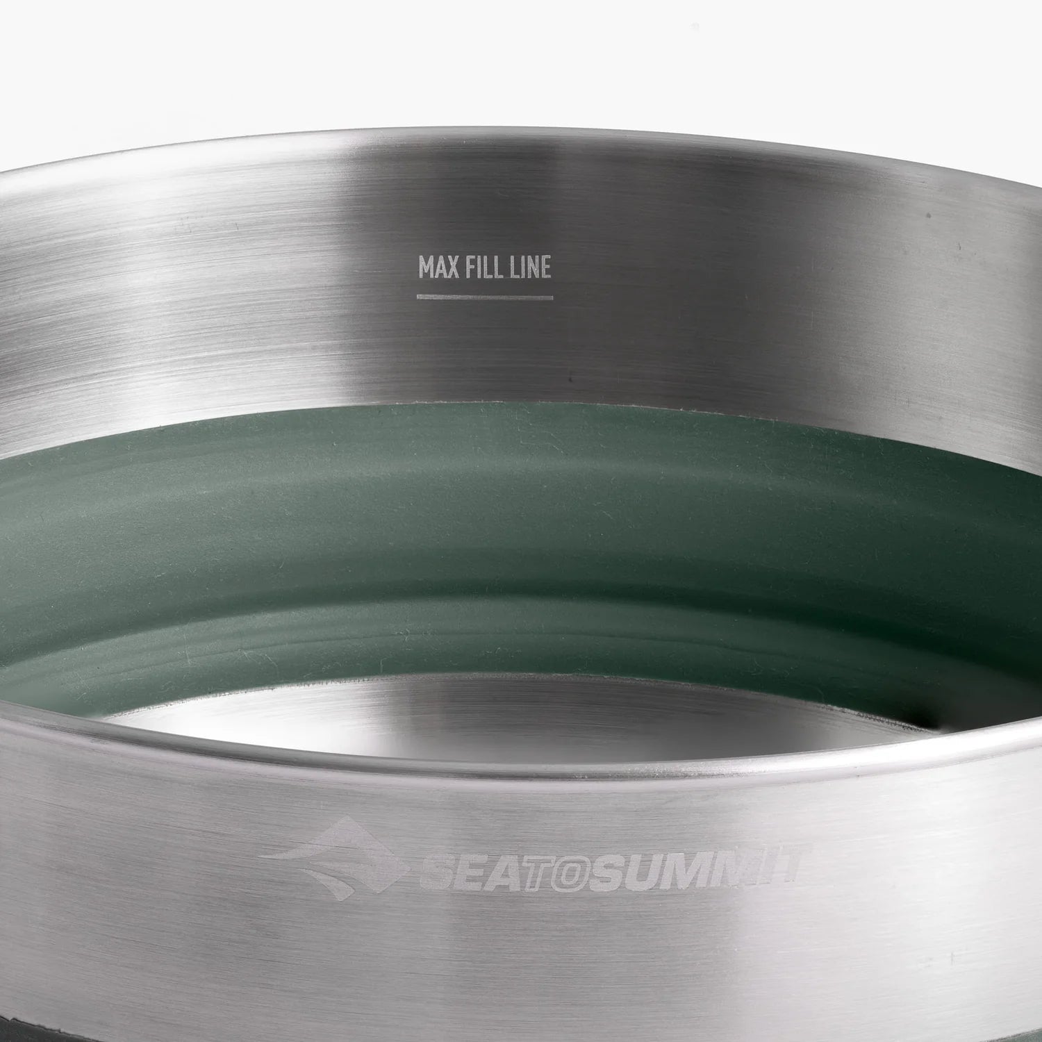 Sea To Summit Detour Stainless Steel Collapsible Pot - 3Lt Green
