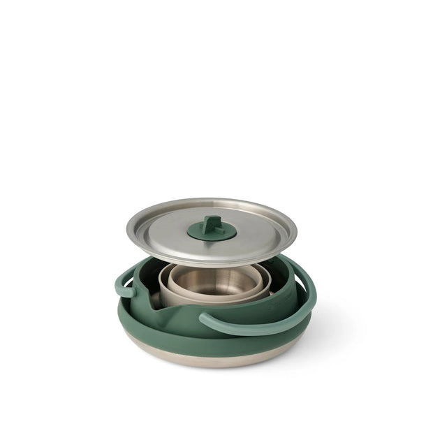 Sea To Summit Detour Stainless Steel Camping Kettle Cook Set - [2 person, 3 Piece]