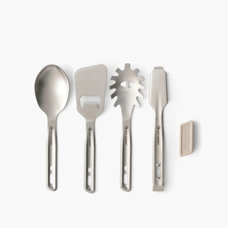Sea To Summit Detour Stainless Steel Camping Utensil Set - [4 Piece]