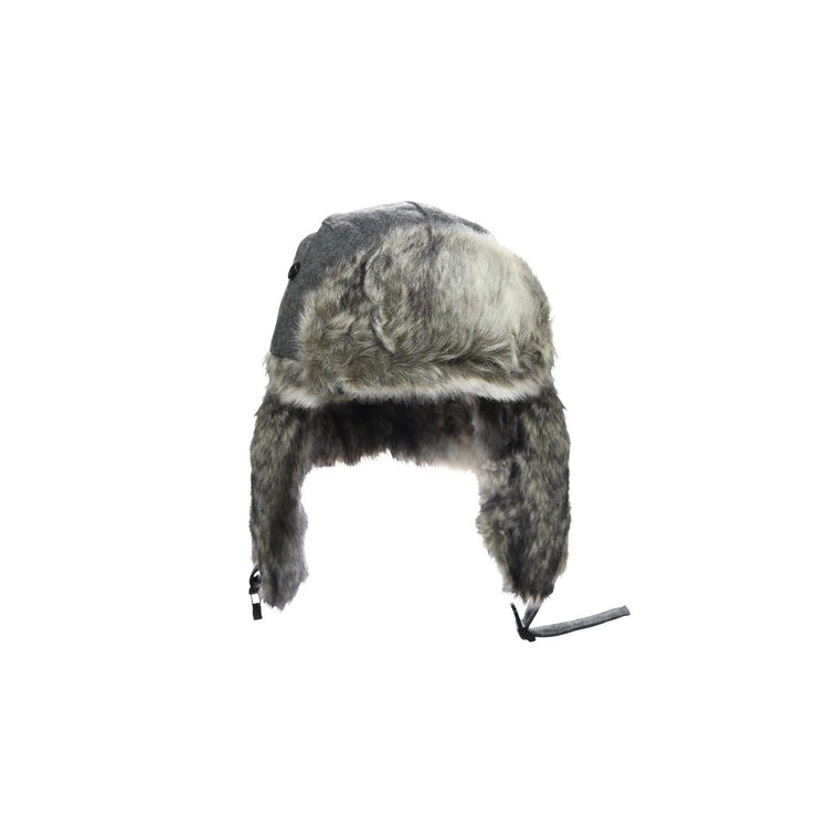 Extremities Dylan Faux Fur Lined Trapper Hat - Grey