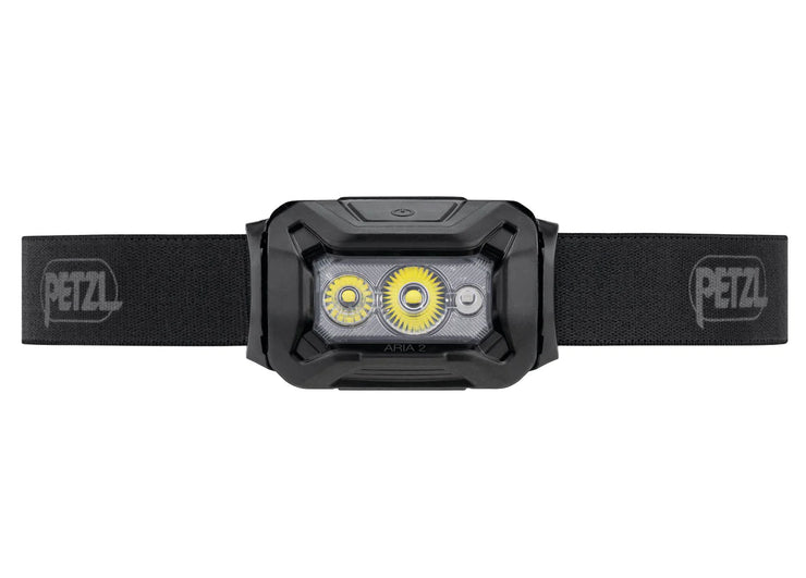 Petzl Aria 2 RGB 450 Lumens LED Headtorch - Black Plus Core Battery