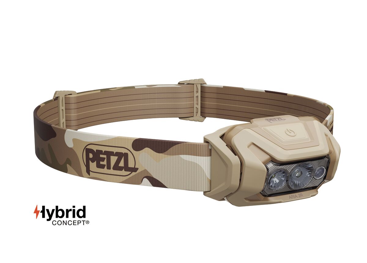 Petzl Aria 2R RGB 625 Lumens Lightweight LED Headtorch - Camo