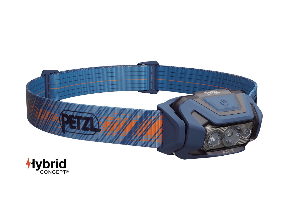 Petzl Aria 2R RGB 625 Lumens Lightweight LED Headtorch - Blue
