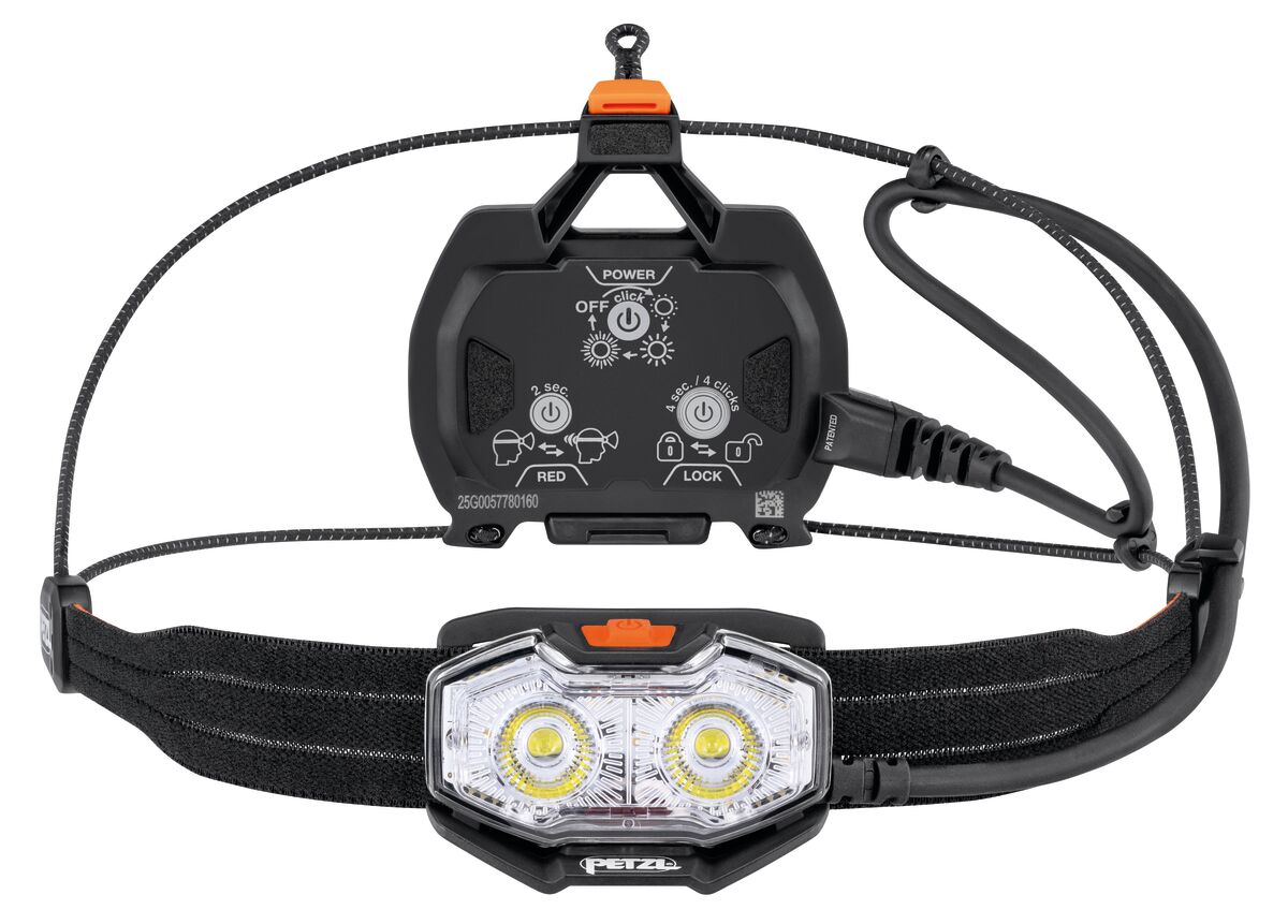 Petzl Nao LT Lightweight Rechargeable Headlamp 600 lumens - Orange/Black