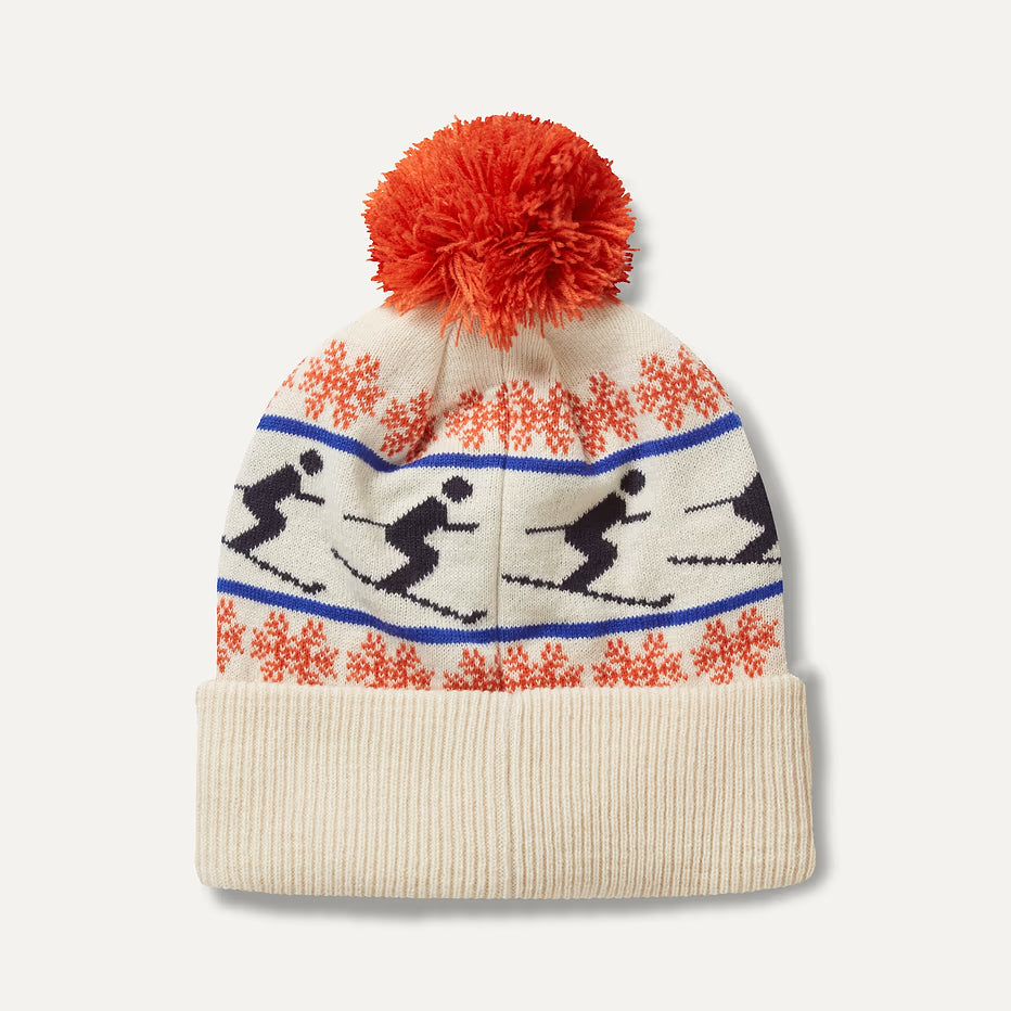 Sealskinz Earlham Waterproof Cold Weather Ski Bobble Hat - Cream Ski Design