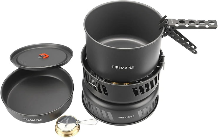 Firemaple Cooking Kit with Pans and Alcohol Burner