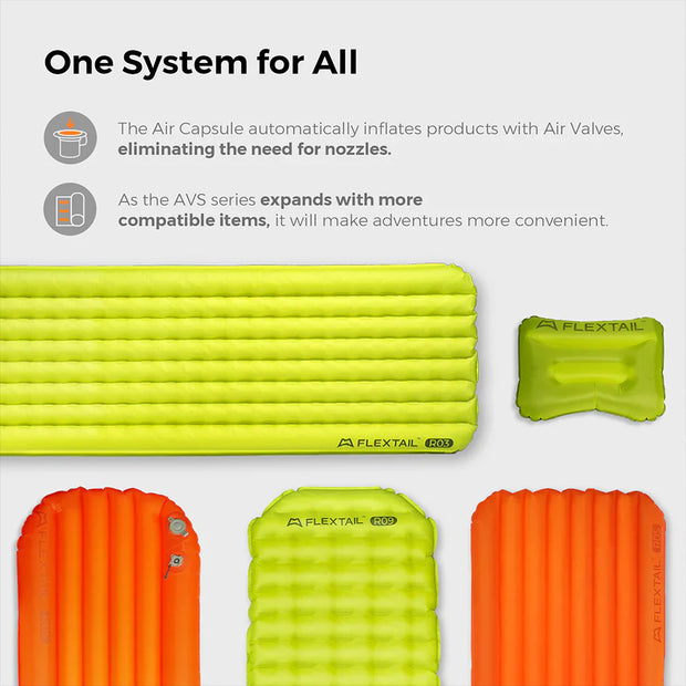 Flextail Gear Tiny Sleeping Pad R03 AVS - 3.5 L-Value 3 Season Sleeping Pad with Pump (Large)