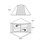 Wild Country Axis 2 Free Standing Dome Tent - Green