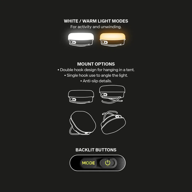 Silva Glow Recharge 350 Lumen Camping Lantern - Black
