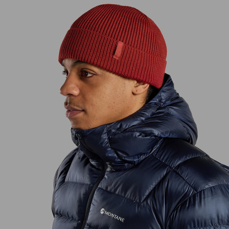 Montane Brew Unisex Ribbed Beanie Hat - Dark Maple