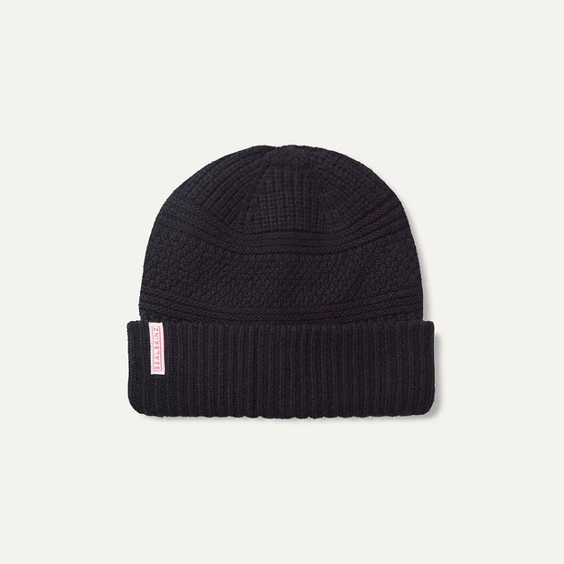 Sealskinz Harleston Waterproof Merino Roll Cuff Beanie Hat - Navy