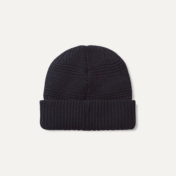 Sealskinz Harleston Waterproof Merino Roll Cuff Beanie Hat - Navy