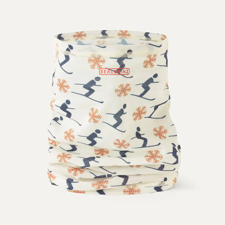 Sealskinz Harpley Water Repellent Neck Snood - Cream Ski Design