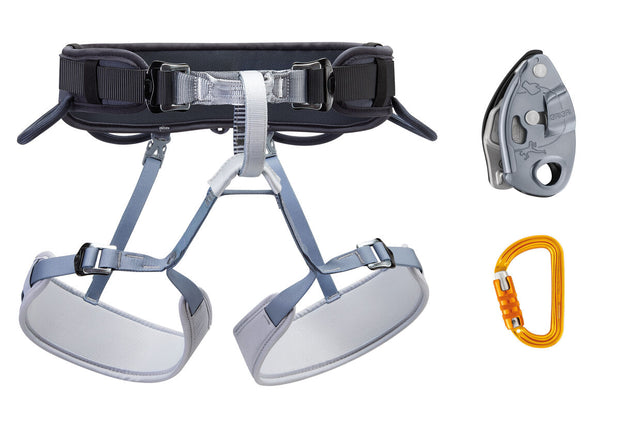 Petzl Corax Grigri Sm'D Sport Climbing Kit - Grey