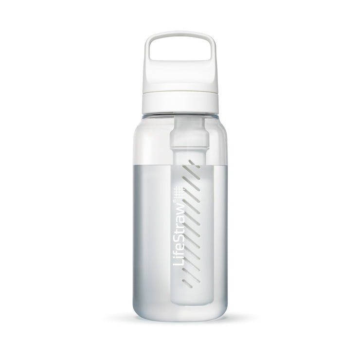 LifeStraw Go 1 Litre Filter Bottle - Polar White/Clear Tritan Renew