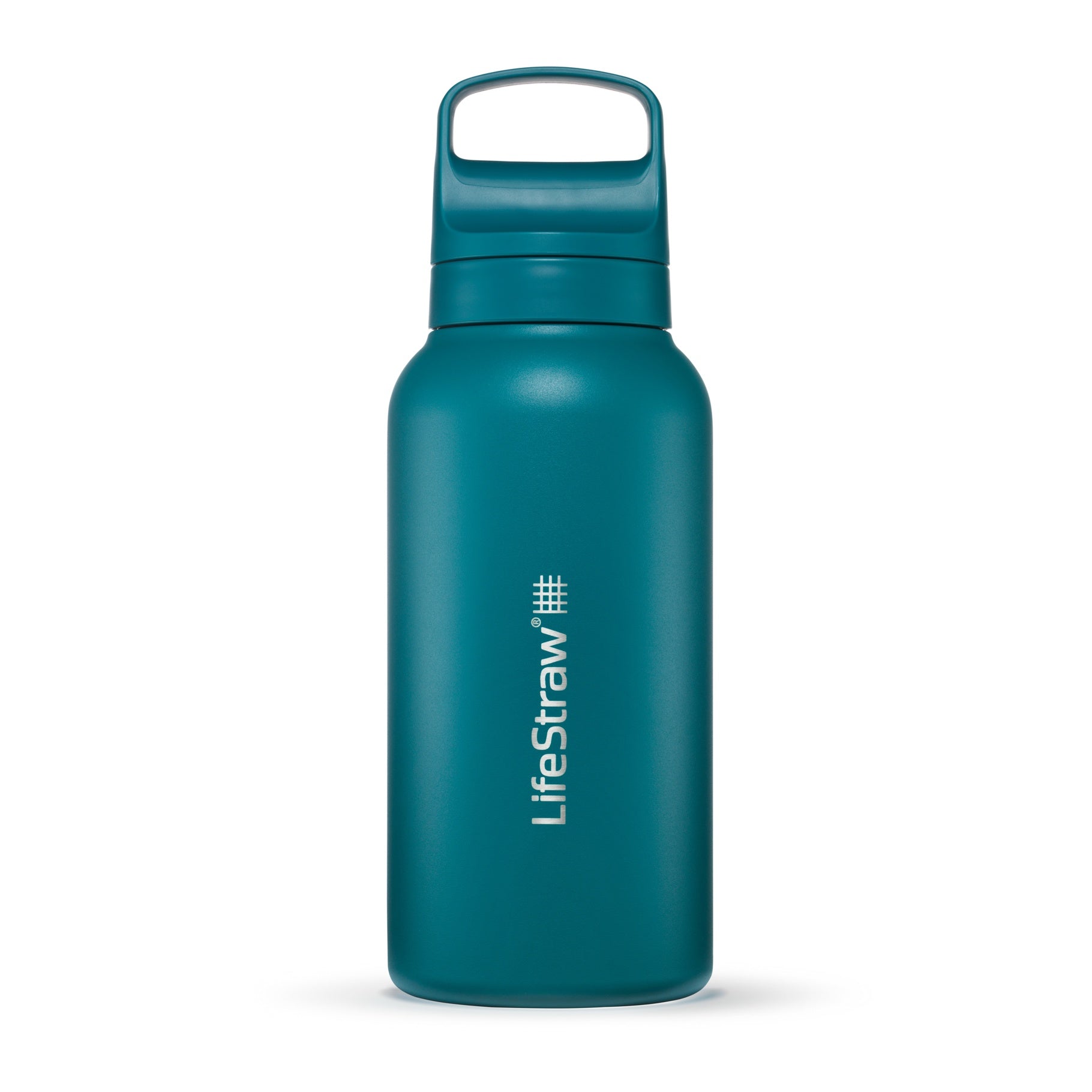 LifeStraw Go Stainless Steel 1 Litre Filter Water Bottle - Laguna Teal