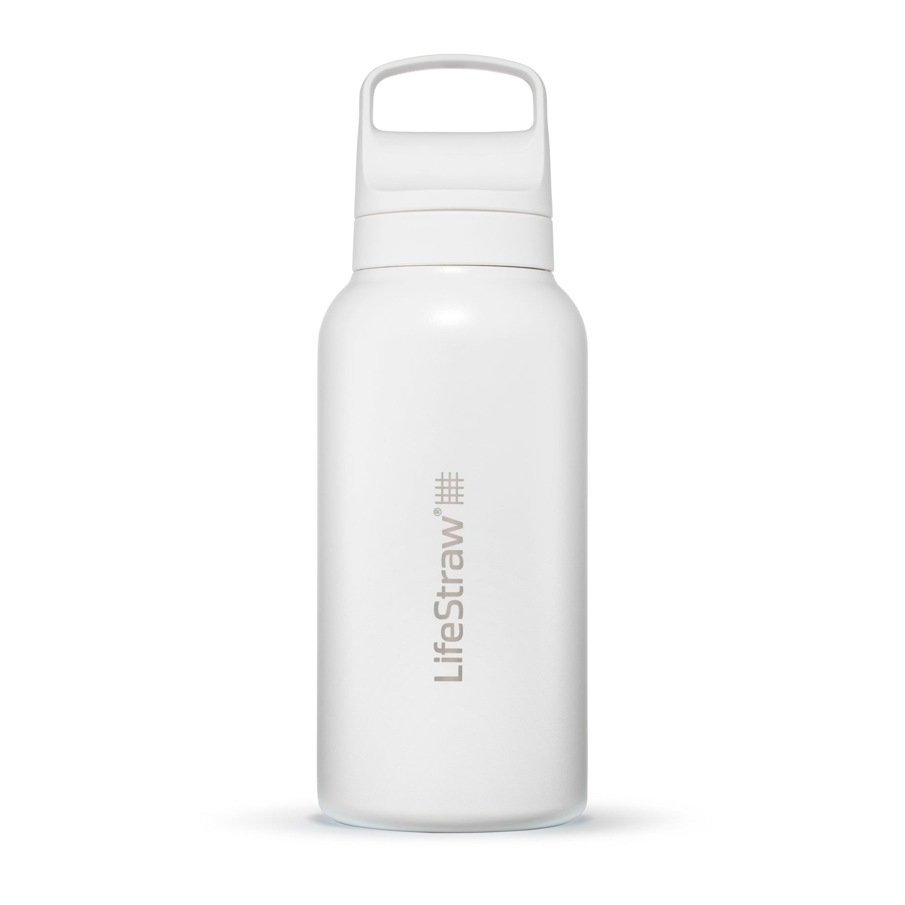LifeStraw Go Stainless Steel 1 Litre Filter Water Bottle - Polar White