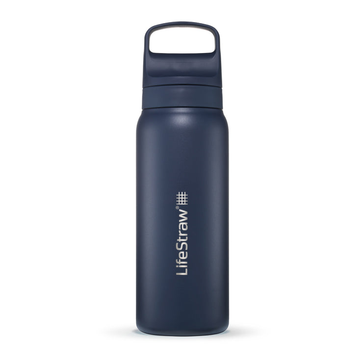 LifeStraw Go Stainless Steel 700ml Filter Water Bottle - Agean Sea