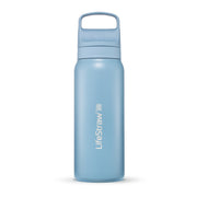 LifeStraw Go Stainless Steel 700ml Filter Water Bottle - Icelandic Blue