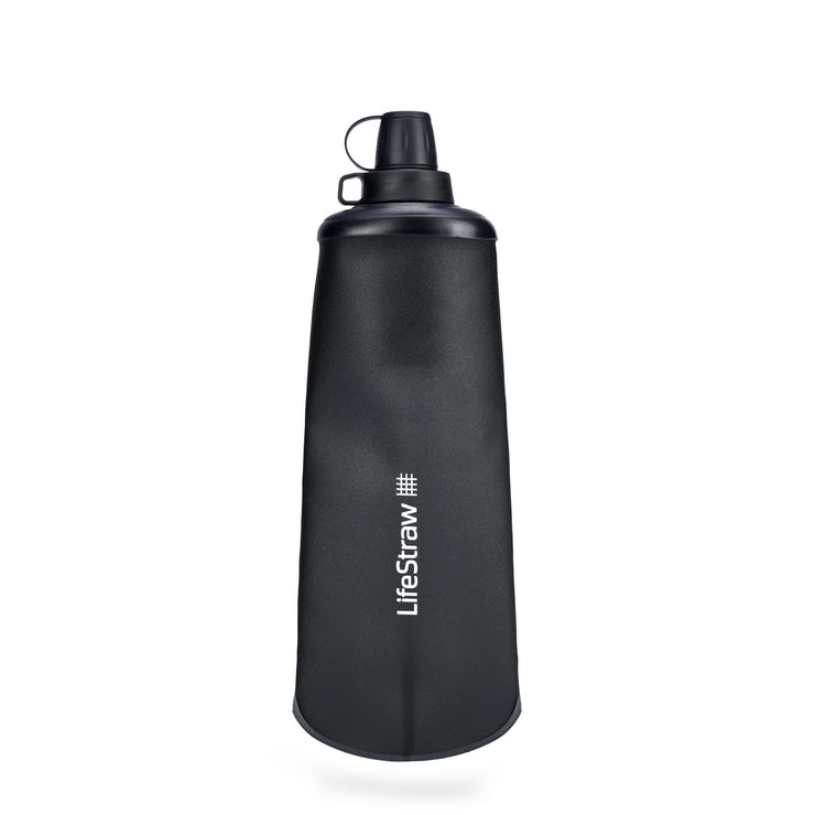 LifeStraw Peak Series 1L Squeeze Bottle Water Filter - Dark Grey