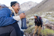 LifeStraw Peak Series 1L Squeeze Bottle Water Filter - Mountain Blue