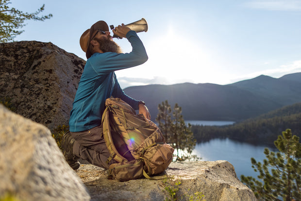 LifeStraw Peak Series 650ml Squeeze Bottle Water Filter - Dark Grey