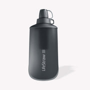 LifeStraw Peak Series 650ml Squeeze Bottle Water Filter - Dark Grey