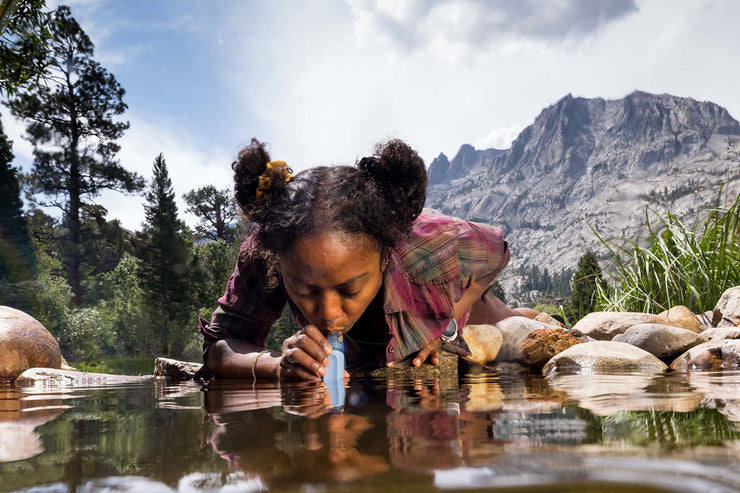 LifeStraw Peak Series Personal Straw Water Filter - Mountain Blue