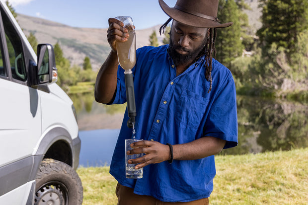 LifeStraw Peak Series Personal Straw Water Filter - Dark Grey