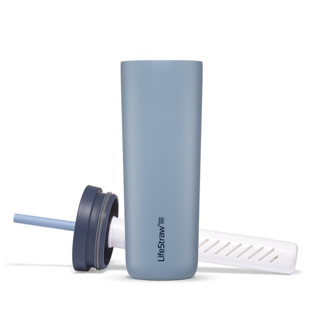 Lifestraw Go Stainless Steel Water Filter Tumbler - 500ml Icelandic Blue