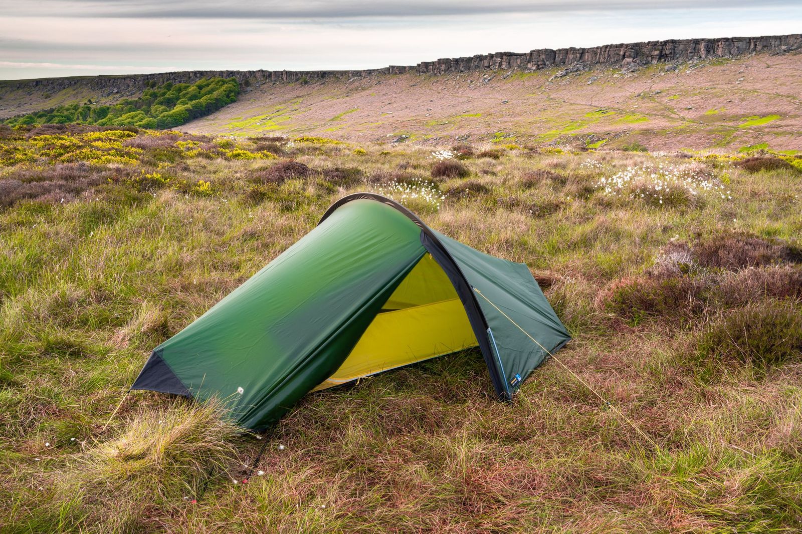 Terra Nova Laser Compact 1 Backpacking Tent + Footprint Bundle - Green