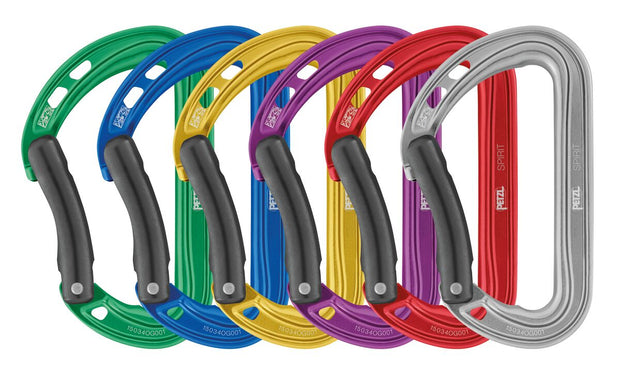 Petzl Spirit Bent Gate Carabiner - 6 Pack Multi